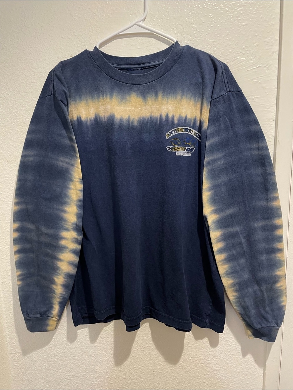 Vintage Y2K Key West Bikers Image Long Sleeve Tie Dye XL 🏍️🔥